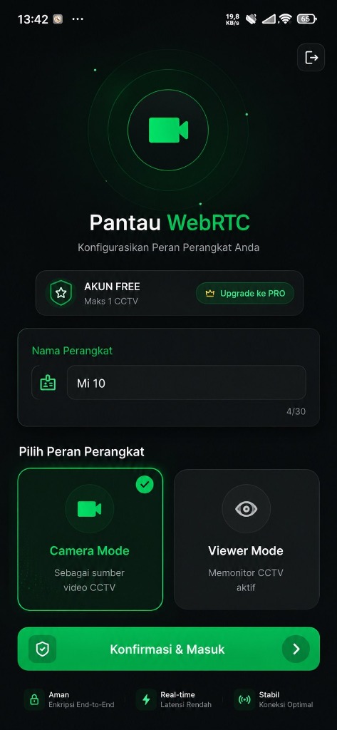 Pairing QR Dialog Screen