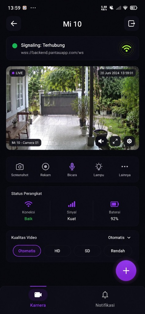 Role Camera Selection Screen
